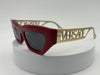 Versace Cat Eye Red/Gold Women’s Sunglasses