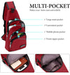 Varlivoo Fashion Men Sling Bag Chest Bag Shoulder Bags Crossbody Bag Daypack Travel Hiking Waterproof Polyester Sling Backpack