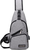 Varlivoo Fashion Men Sling Bag Chest Bag Shoulder Bags Crossbody Bag Daypack Travel Hiking Waterproof Polyester Sling Backpack