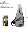 Varlivoo Fashion Men Sling Bag Chest Bag Shoulder Bags Crossbody Bag Daypack Travel Hiking Waterproof Polyester Sling Backpack