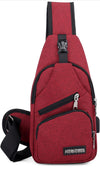 Varlivoo Fashion Men Sling Bag Chest Bag Shoulder Bags Crossbody Bag Daypack Travel Hiking Waterproof Polyester Sling Backpack