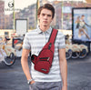 Varlivoo Fashion Men Sling Bag Chest Bag Shoulder Bags Crossbody Bag Daypack Travel Hiking Waterproof Polyester Sling Backpack