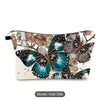 Trendy Butterfly Travel Makeup Bag - Portable Cosmetic Pouch for Girls and Women