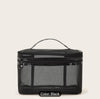 Large-Capacity Portable Lightweight Transparent Cosmetic Bag With Zipper