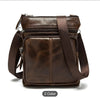 Men's Adjustable Genuine Leather Business Casual Shoulder Crossbody Bag