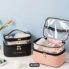 Women's Double Layer Lightweight Travel Storage Bag, Toiletry Wash Bag