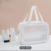 Portable Waterproof, Large Capacity Clear Makeup, Travel & Storage Bag