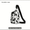 Mini PU Leather Women's Letter Zipper Sling Bag for Phone & Purse