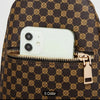 Leopard Pattern Sling Chest Bag, Multi Zipper Crossbody Bag, Casual Shoulder Purses For Streetwear