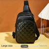 Argyle Quilted Double Layer Women's PU Leather Crossbody Bag