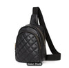Argyle Quilted Double Layer Women's PU Leather Crossbody Bag