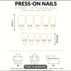 24 Pcs French Tips Nude Press On Nail Almond Fake Nail Golden Line Stripes Leopard Exquisite Nails Design Glue On Nail Full Cover Acrylic False Nail DIY Manicure